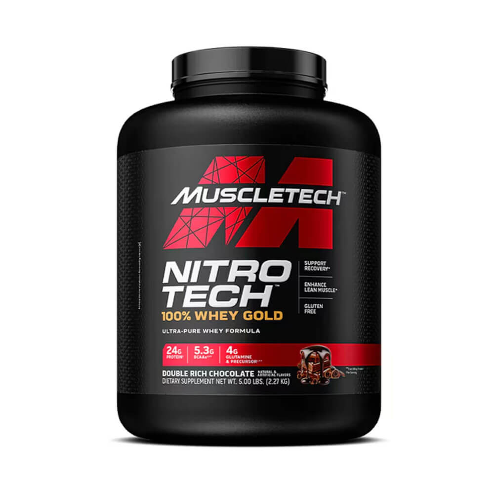 MuscleTech Nitro-Tech Whey Gold Protein, 2,2 kg i gruppen Kosttillskott & Livsmedel / Proteinpulver / Vassleprotein / Whey protein hos Tillskottsbolaget (MUSCLETECH67845)