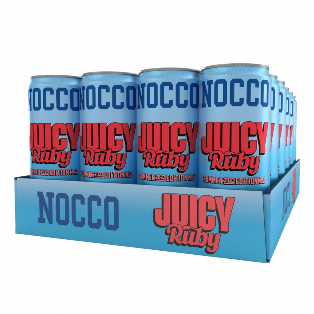 24 x NOCCO BCAA, 330 ml (Juicy Ruby) i gruppen Drycker / Energidryck hos Tillskottsbolaget (NOCCO7444)