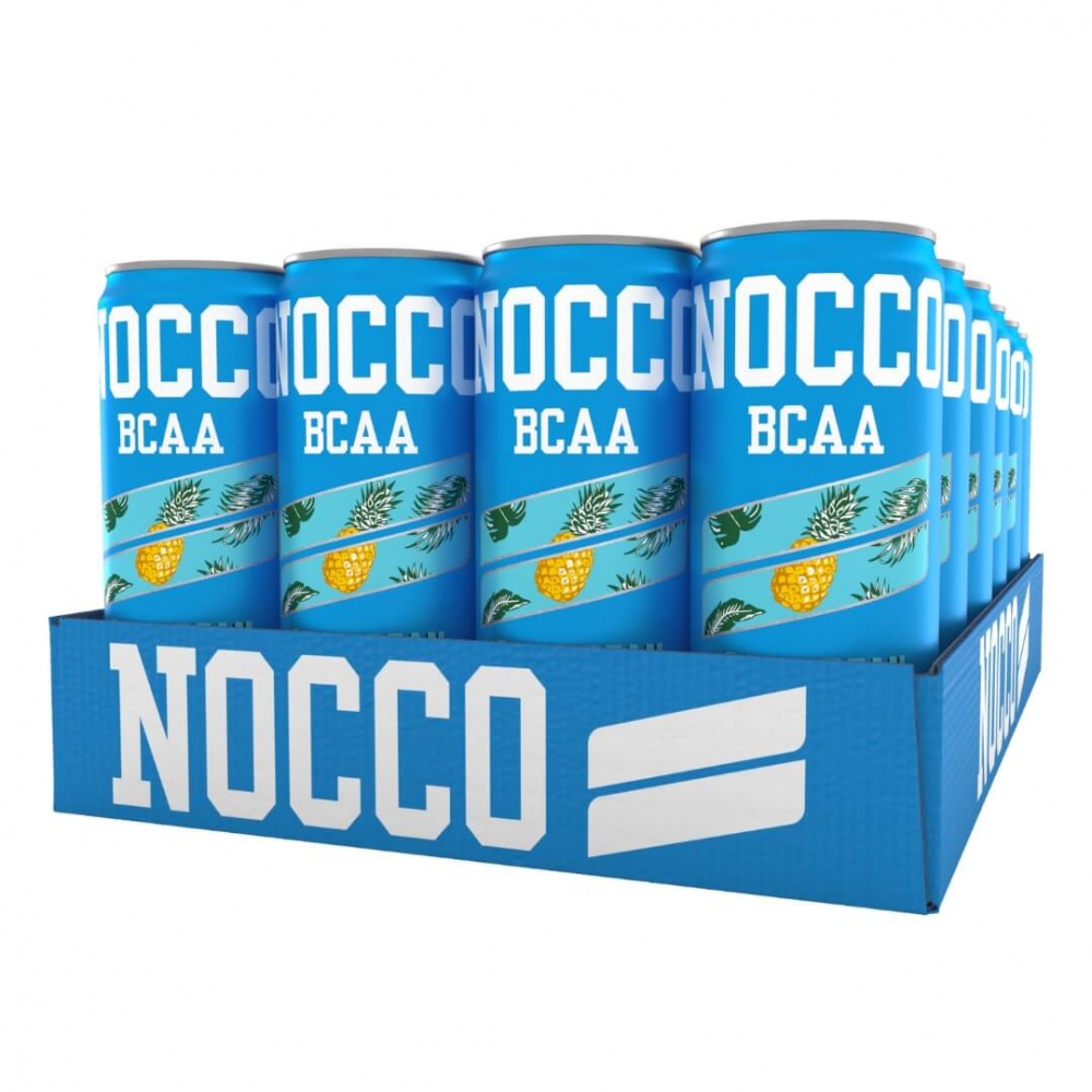 24 x NOCCO BCAA, 330 ml (Caribbean) i gruppen Drycker / Energidryck hos Tillskottsbolaget (NOCCO758)