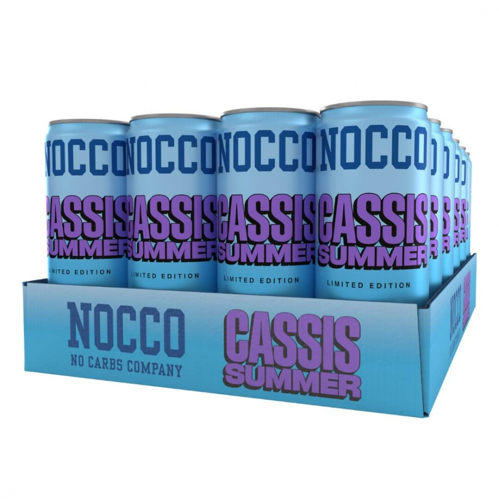 24 x NOCCO BCAA, 330 ml (Cassis Summer) i gruppen Drycker / Energidryck hos Tillskottsbolaget (NOCCO7584)