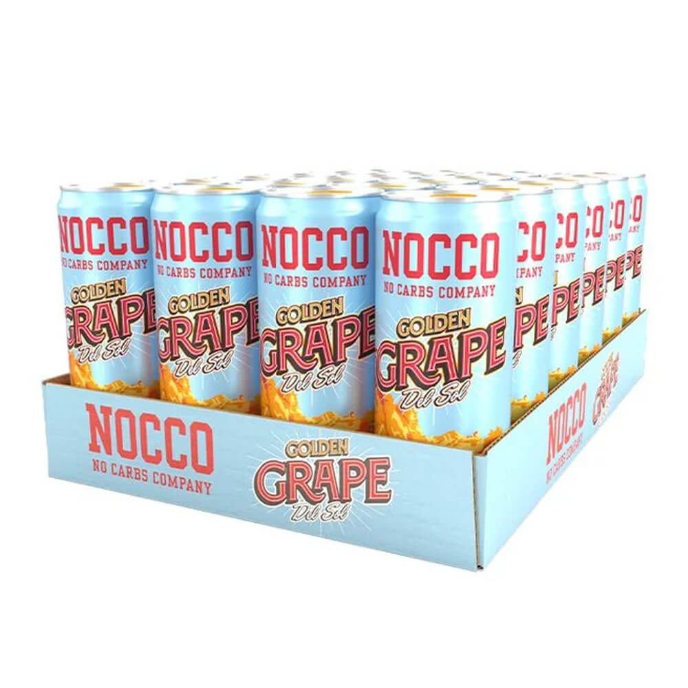 24 x NOCCO BCAA, 330 ml (Golden Grape Del Sol) i gruppen Drycker / Energidryck hos Tillskottsbolaget (NOCCO758599)