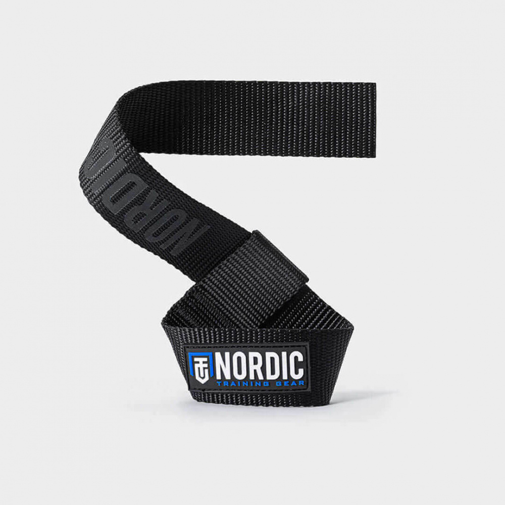Nordic Training Gear Lifting Straps Nylon, black i gruppen Trningstillbehr / Dragremmar & Grepp hos Tillskottsbolaget (NTG7532)