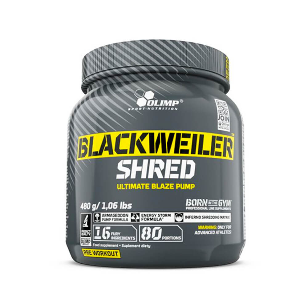 OLIMP Blackweiler Shred, 480 g i gruppen Kosttillskott & Livsmedel / Prestationshjare / Pre-Workout / PWO hos Tillskottsbolaget (OLIMP943)