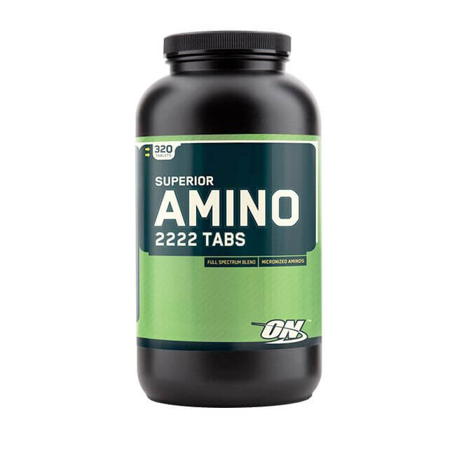 Optimum Nutrition Amino 2222, 320 tabs i gruppen Kosttillskott & Livsmedel / Aminosyror / Aminosyrakomplex hos Tillskottsbolaget (ON75684)