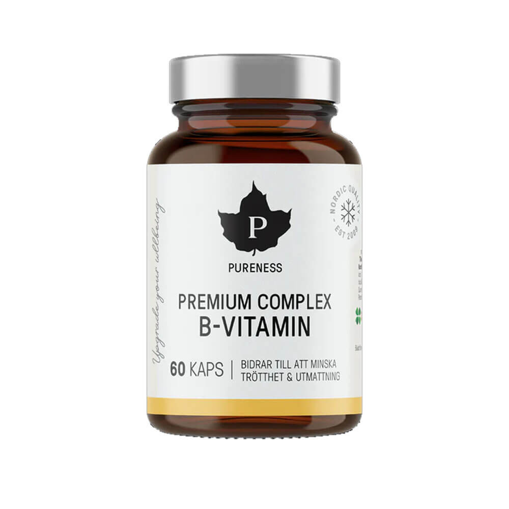 Pureness Complex B-vitamin, 60 caps i gruppen Kosttillskott & Livsmedel / Vitaminer / B-vitamin hos Tillskottsbolaget (PURENESS7856)