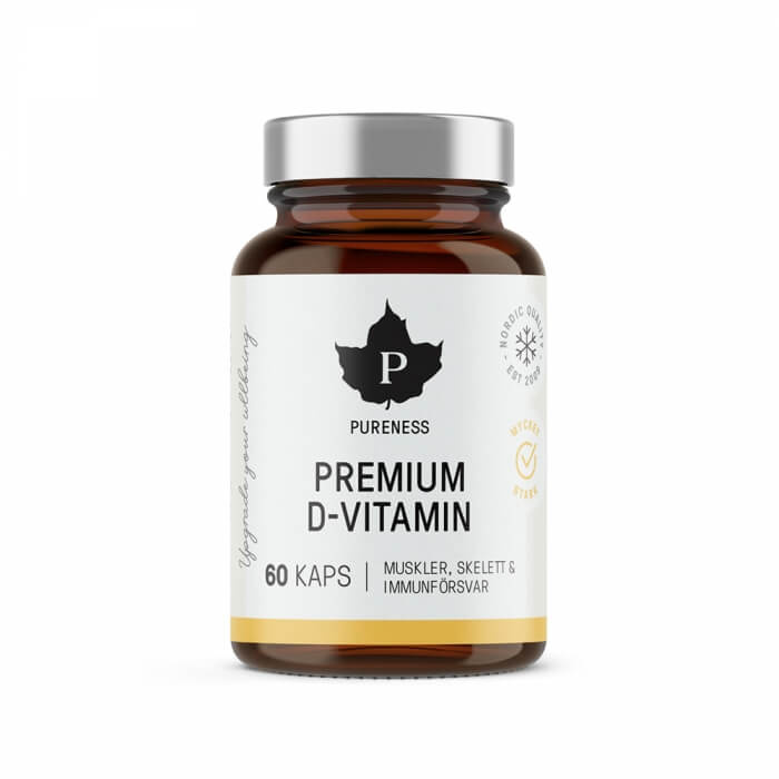 Pureness Premium D-vitamin, 60 caps i gruppen Kosttillskott & Livsmedel / Hlsokost / Immunfrsvar hos Tillskottsbolaget (PURENESS854)