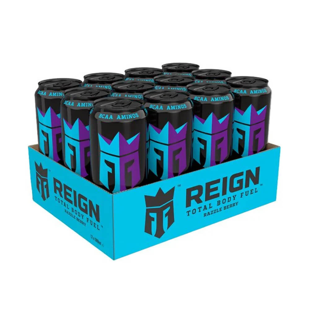 12 x Reign Energy, 500 ml (Razzle Berry) i gruppen Drycker / Energidryck hos Tillskottsbolaget (REIGN7685)