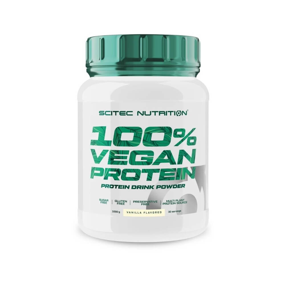 Scitec Nutrition 100% Vegan Protein, 1000 g i gruppen Kosttillskott & Livsmedel / Proteinpulver / Laktosfritt Protein hos Tillskottsbolaget (SCITEC7544)
