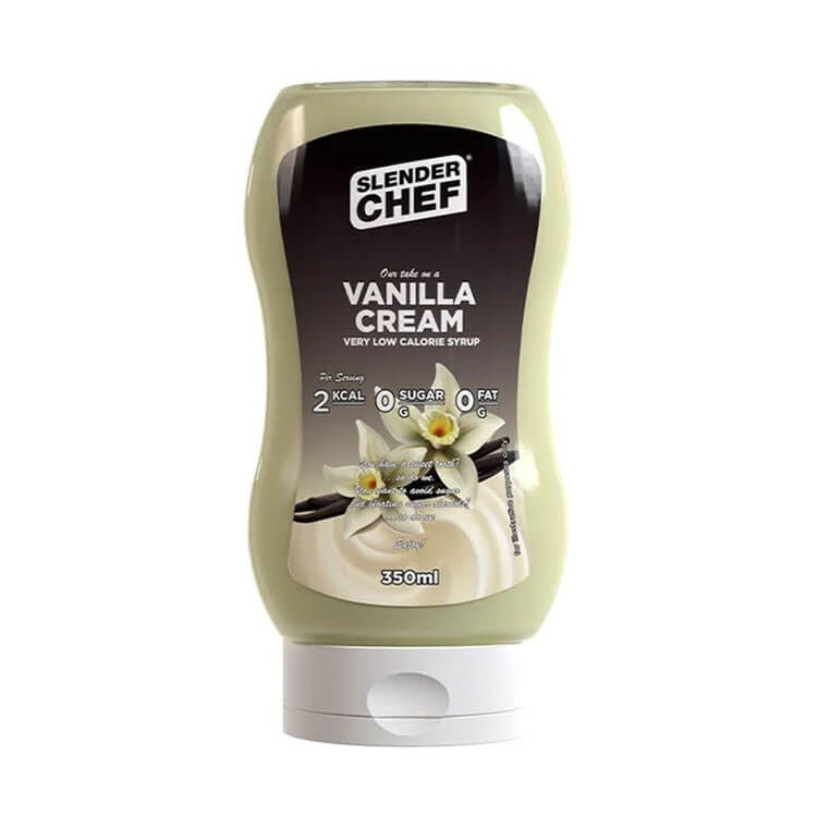 Slender Chef Dressing, 350 ml (Vanilla Cream Syrup) i gruppen Kosttillskott & Livsmedel / Livsmedel / Kalorisnla sser och toppings hos Tillskottsbolaget (SLENDERCHEF001-24)