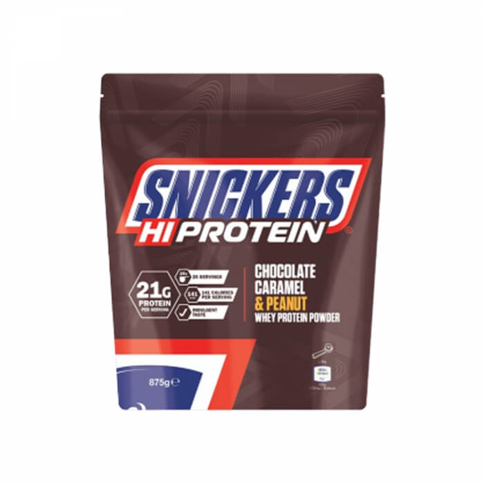 Snickers Protein Powder, 480 g i gruppen Kosttillskott & Livsmedel / Proteinpulver / Vassleprotein / Whey protein hos Tillskottsbolaget (SNICKERSPROTEIN001)