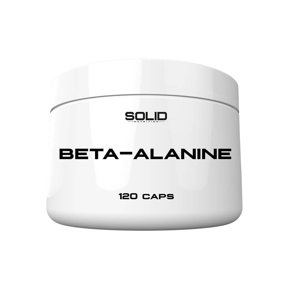 SOLID Nutrition Beta-Alanine, 120 mega caps i gruppen Kosttillskott & Livsmedel / Aminosyror / Beta-Alanin hos Tillskottsbolaget (SOLID4599)