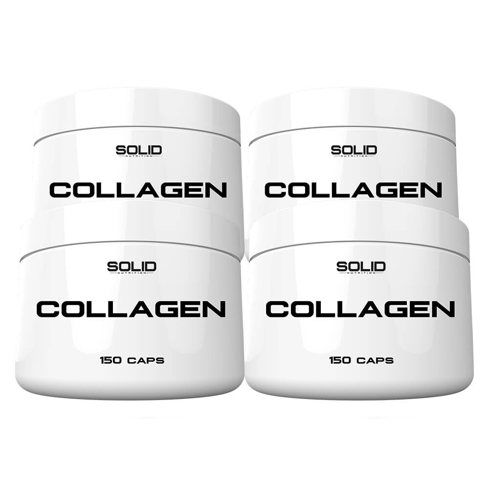 4 x SOLID Nutrition Collagen, 150 mega caps i gruppen Kosttillskott & Livsmedel / Ledhlsa / Kollagen hos Tillskottsbolaget (SOLID552332)