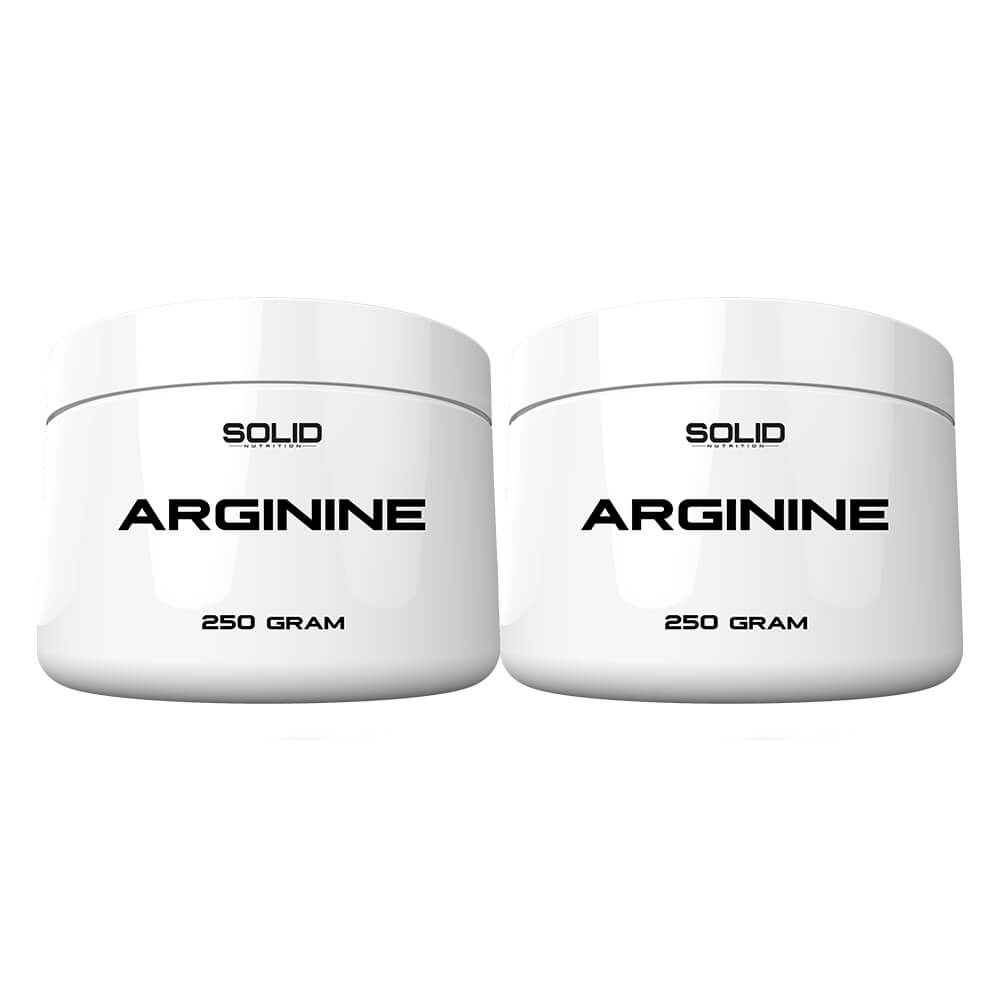 2 x SOLID Nutrition Arginine, 250 g i gruppen Kosttillskott & Livsmedel / Aminosyror / Arginin hos Tillskottsbolaget (SOLID56333)