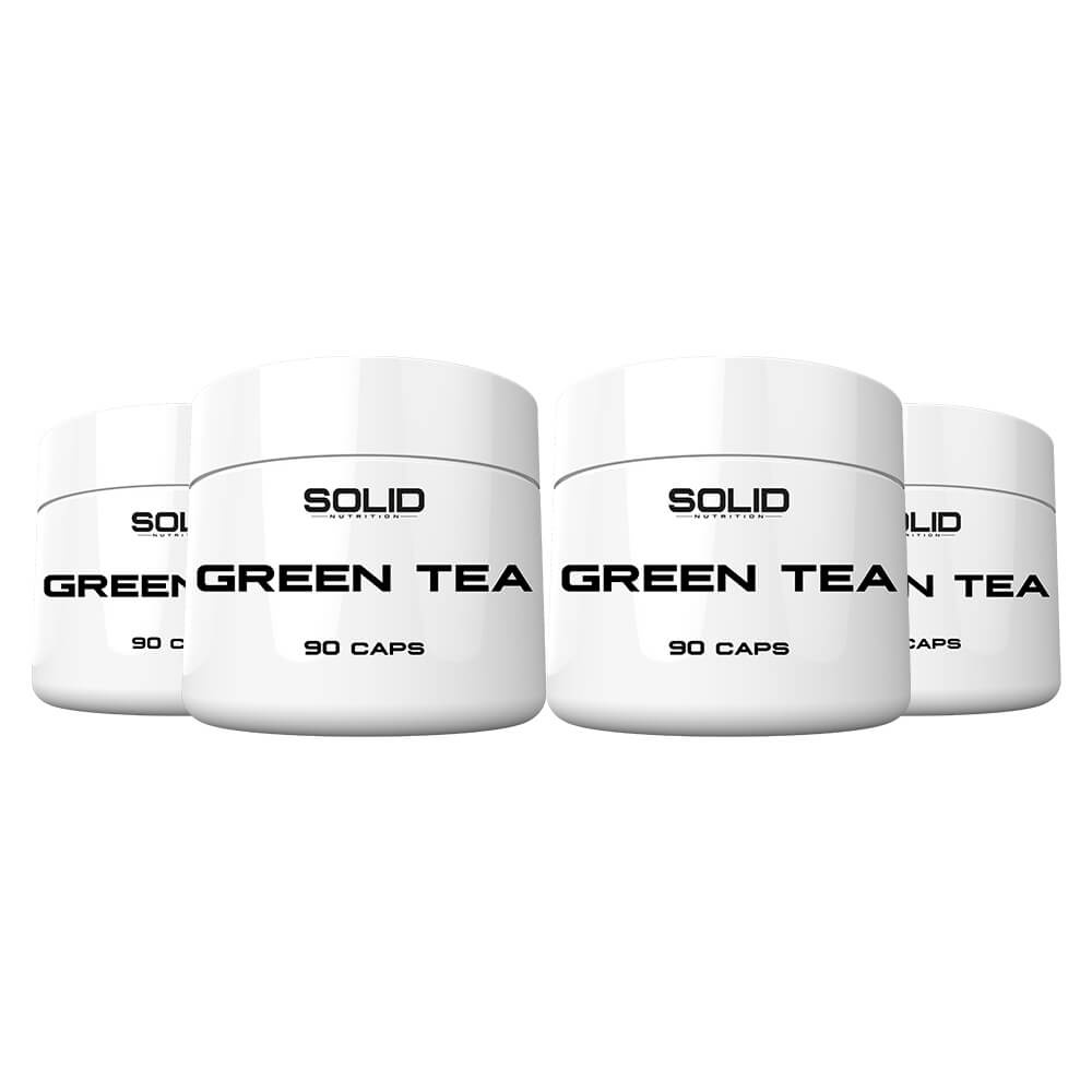 4 x SOLID Nutrition Green Tea, 90 caps i gruppen Kosttillskott & Livsmedel / Hlsokost / Grnt Te hos Tillskottsbolaget (SOLID56532)