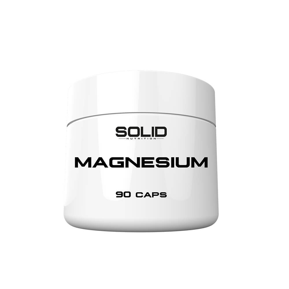 SOLID Nutrition Magnesium, 90 caps i gruppen Kosttillskott & Livsmedel / Mineraler / Magnesium hos Tillskottsbolaget (SOLID5743)