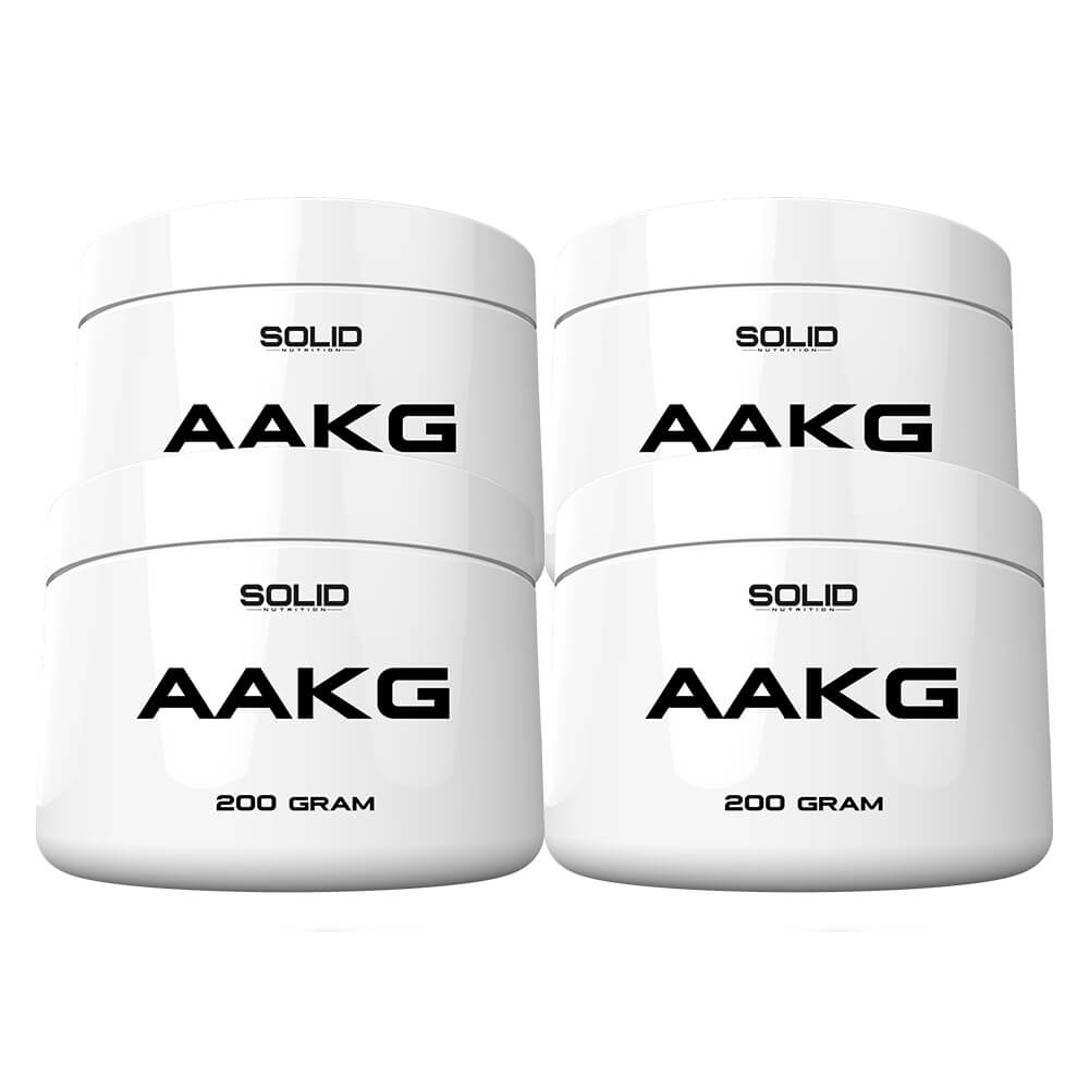 4 x SOLID Nutrition AAKG, 200 g i gruppen Kosttillskott & Livsmedel / Aminosyror / Arginin hos Tillskottsbolaget (SOLID6575)