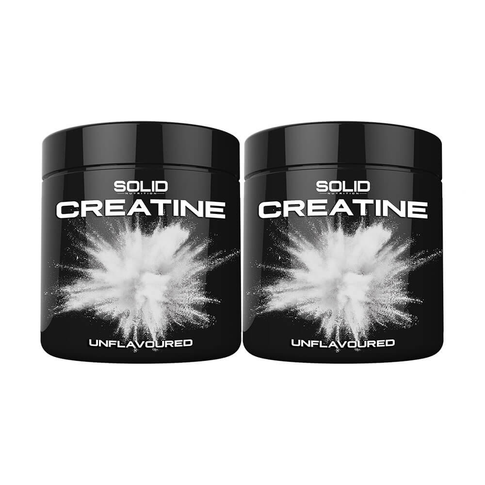 2 x SOLID Nutrition BLACK LINE Creatine, 400 g i gruppen Kosttillskott & Livsmedel / Kreatin / Kreatinblandningar hos Tillskottsbolaget (SOLID657678)
