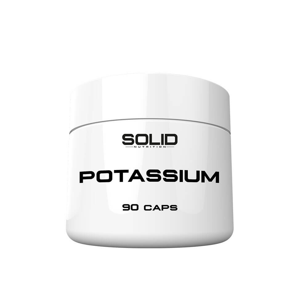 SOLID Nutrition Potassium, 90 caps i gruppen Kosttillskott & Livsmedel / Mineraler / Kalium hos Tillskottsbolaget (SOLID67543)