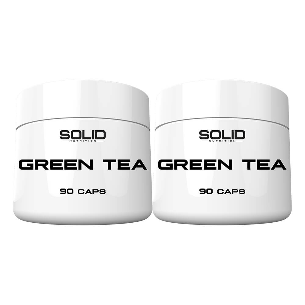 2 x SOLID Nutrition Green Tea, 90 caps i gruppen Kosttillskott & Livsmedel / Hlsokost / Grnt Te hos Tillskottsbolaget (SOLID7560)