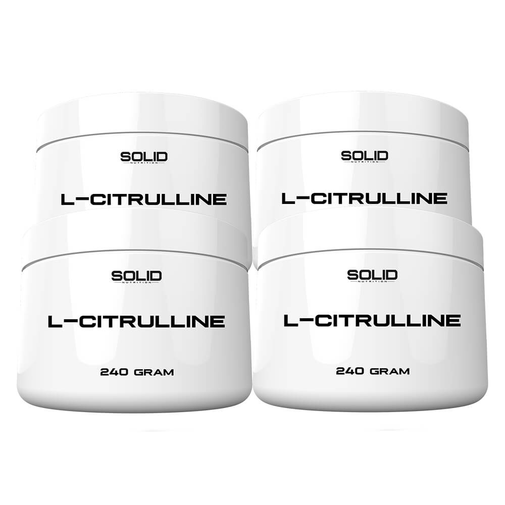 4 x SOLID Nutrition L-Citrulline, 240 g i gruppen Kosttillskott & Livsmedel / Aminosyror / Citrullin hos Tillskottsbolaget (SOLID7567)
