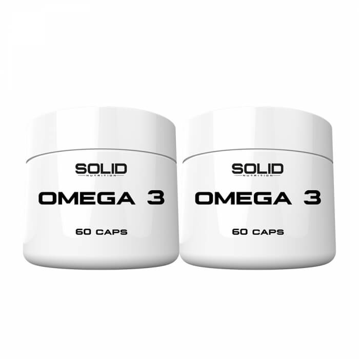 2 x SOLID Nutrition Omega-3, 60 caps i gruppen Kosttillskott & Livsmedel / Omega-3 & Fettsyror / Omega-3 hos Tillskottsbolaget (SOLID7644)