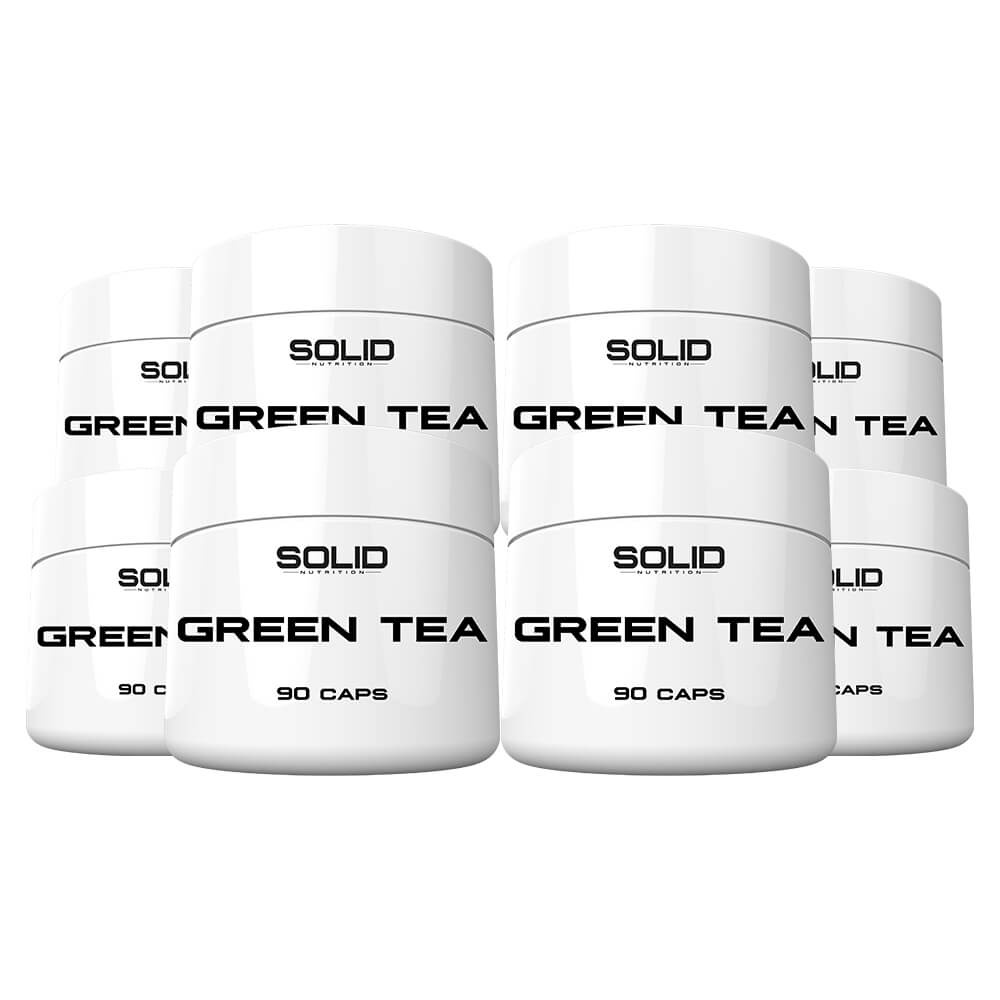 8 x SOLID Nutrition Green Tea, 90 caps i gruppen Kosttillskott & Livsmedel / Hlsokost / Grnt Te hos Tillskottsbolaget (SOLID768432)