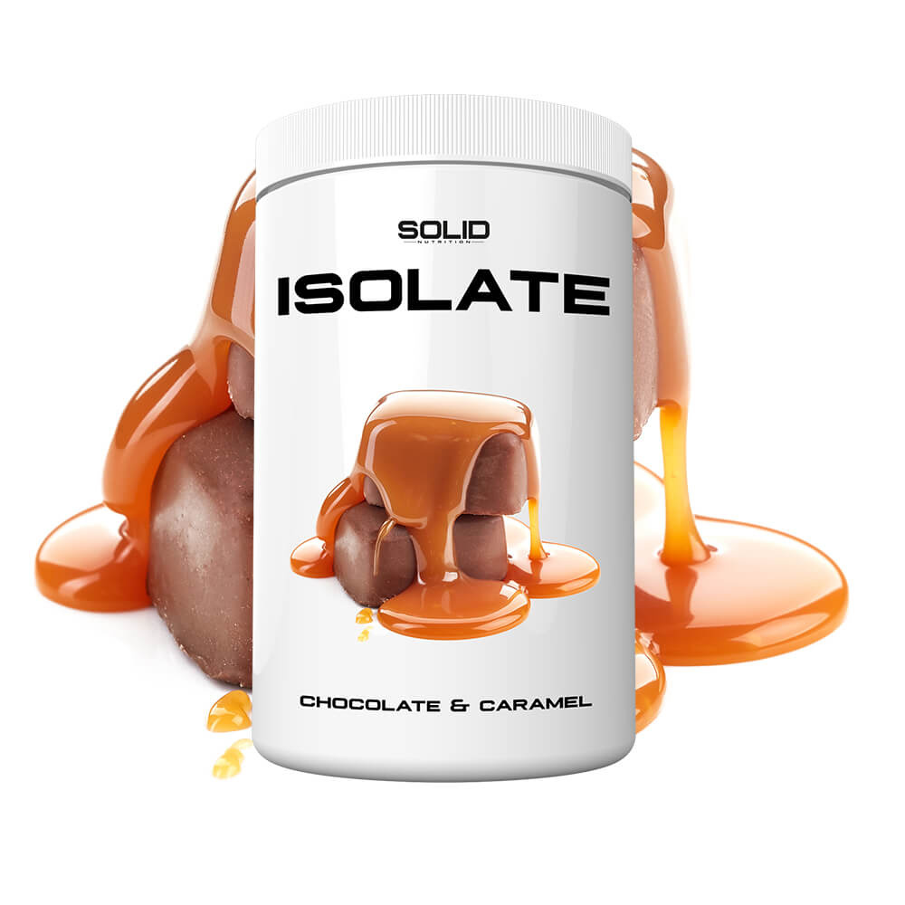 SOLID Nutrition Isolate, 750 g (Chocolate & Caramel) i gruppen Kosttillskott & Livsmedel / Proteinpulver / Isolatprotein hos Tillskottsbolaget (SOLID85001-2)