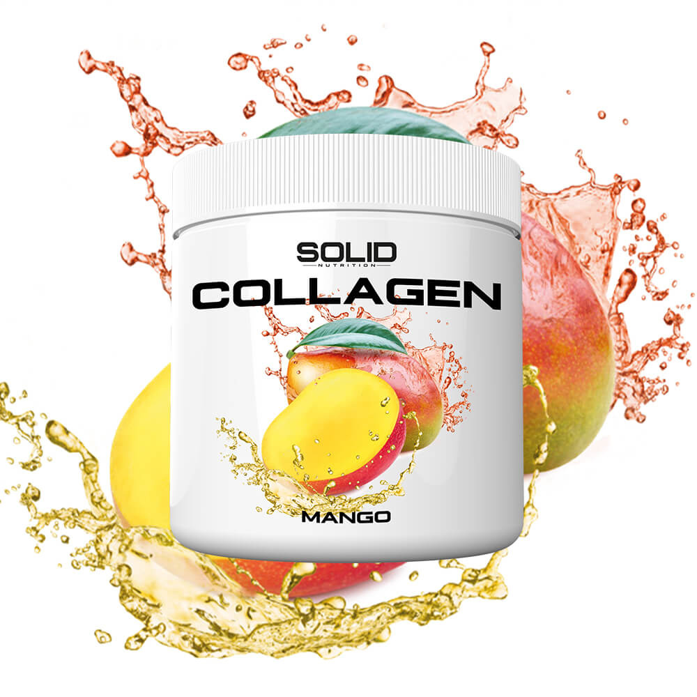 SOLID Nutrition Collagen, 230 g (Mango) i gruppen Kosttillskott & Livsmedel / Ledhlsa / Kollagen hos Tillskottsbolaget (SOLID8593-2)