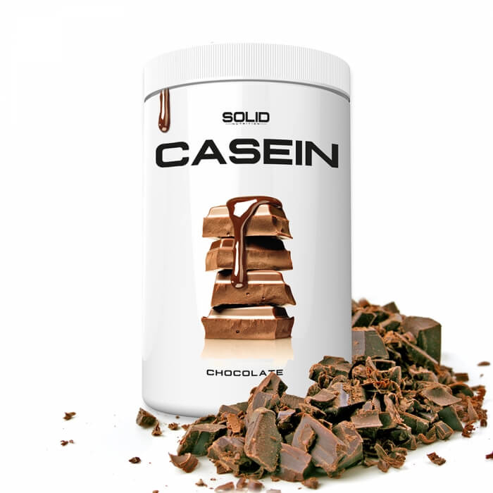 SOLID Nutrition Casein, 750 g (Chocolate) i gruppen Kosttillskott & Livsmedel / Proteinpulver / Kaseinprotein hos Tillskottsbolaget (SOLIDCASEIN1-2)