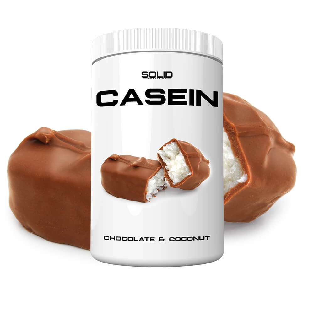 SOLID Nutrition Casein, 750 g (Chocolate & Coconut) i gruppen Kosttillskott & Livsmedel / Proteinpulver / Kaseinprotein hos Tillskottsbolaget (SOLIDCASEIN1-7)