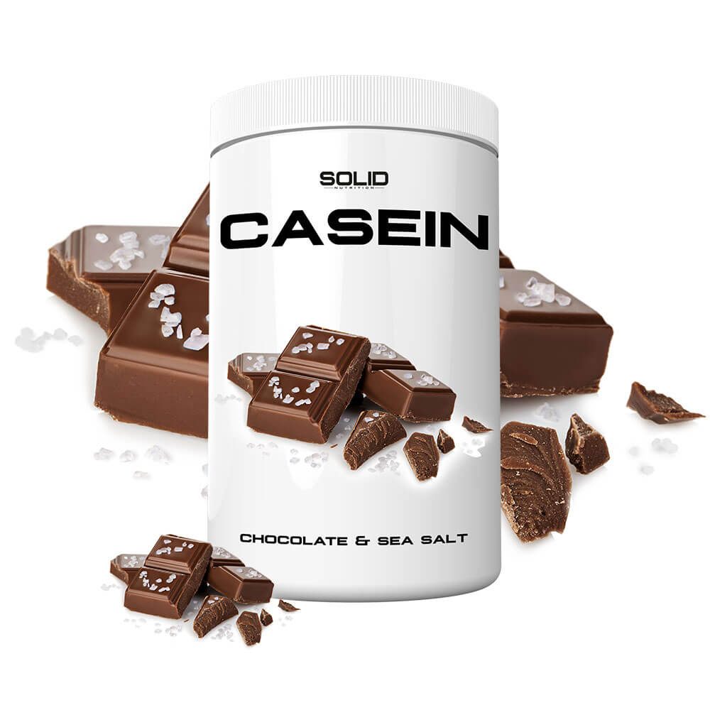 SOLID Nutrition Casein, 750 g (Chocolate & Sea Salt) i gruppen Kosttillskott & Livsmedel / Proteinpulver / Kaseinprotein hos Tillskottsbolaget (SOLIDCASEIN1-9)