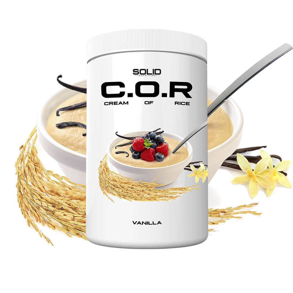 SOLID Nutrition Cream Of Rice, 1 kg (Vanilla) i gruppen Kosttillskott & Livsmedel / Livsmedel / Cream of Rice hos Tillskottsbolaget (SOLIDCREAM5748-3)