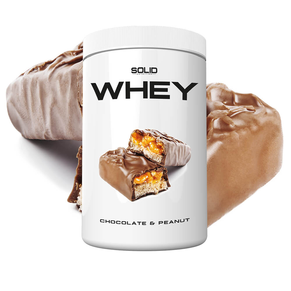 SOLID Nutrition Whey, 750 g (Chocolate & Peanut) i gruppen Kosttillskott & Livsmedel / Proteinpulver / Vassleprotein / Whey protein hos Tillskottsbolaget (SOLIDWHEY-10)