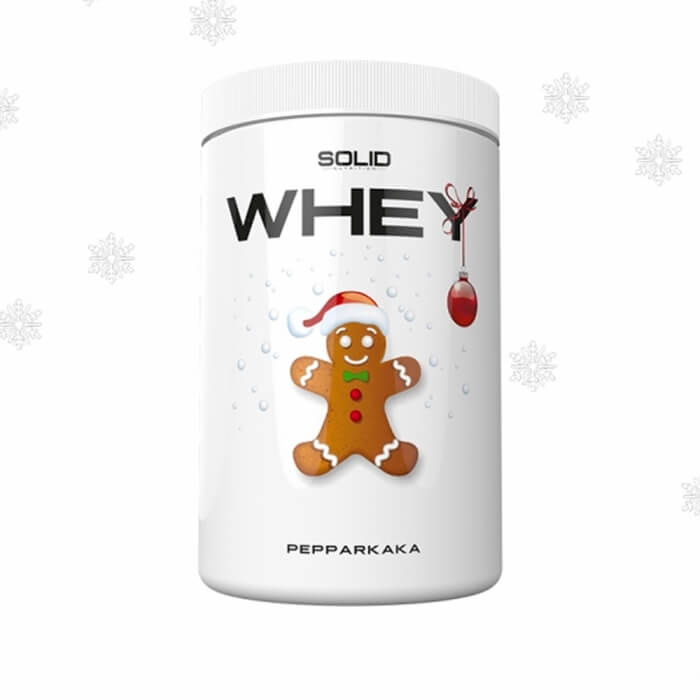 SOLID Nutrition Whey, 750 g (Pepparkaka) i gruppen Kosttillskott & Livsmedel / Proteinpulver / Vassleprotein / Whey protein hos Tillskottsbolaget (SOLIDWHEY-4)