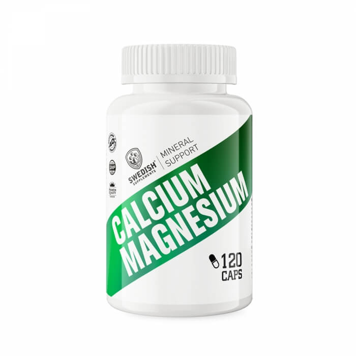 Swedish Supplements Calcium + Magnesium, 120 caps i gruppen Kosttillskott & Livsmedel / Mineraler / Kalcium + Magnesium hos Tillskottsbolaget (SSCM)