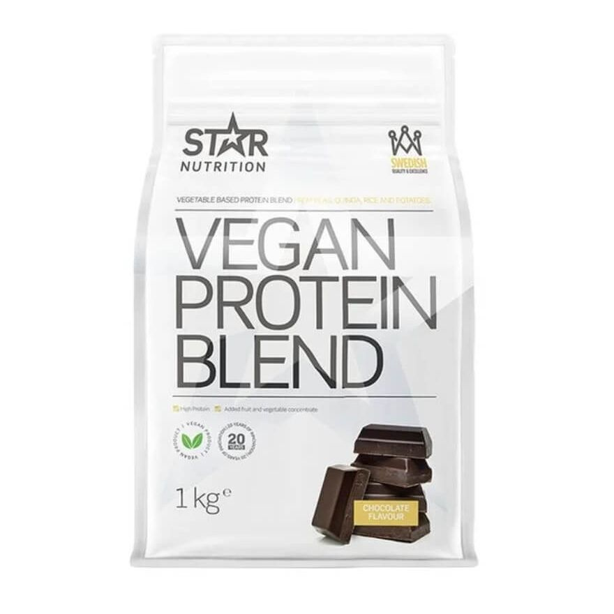 Star Nutrition Vegan Protein Blend, 1 kg i gruppen Kosttillskott & Livsmedel / Proteinpulver / Laktosfritt Protein hos Tillskottsbolaget (STAR006)