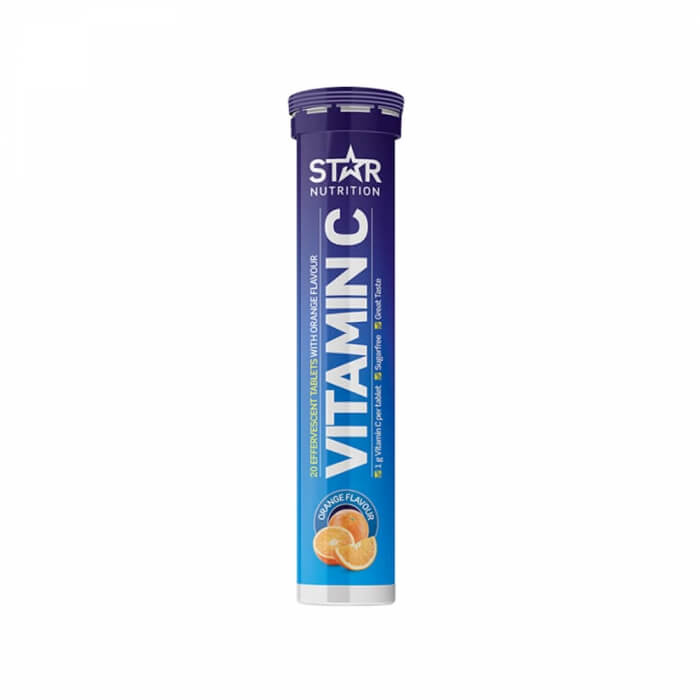 Star Nutrition Vitamin-C, 20 brustabletter i gruppen Kosttillskott & Livsmedel / Hlsokost / Antioxidanter hos Tillskottsbolaget (STAR04322)