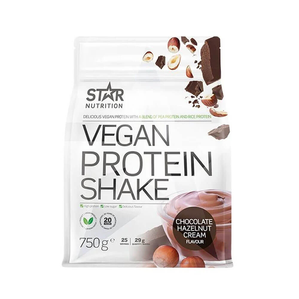 Star Nutrition Vegan Protein Shake, 750 g i gruppen Kosttillskott & Livsmedel / Proteinpulver / Laktosfritt Protein hos Tillskottsbolaget (STAR6754)