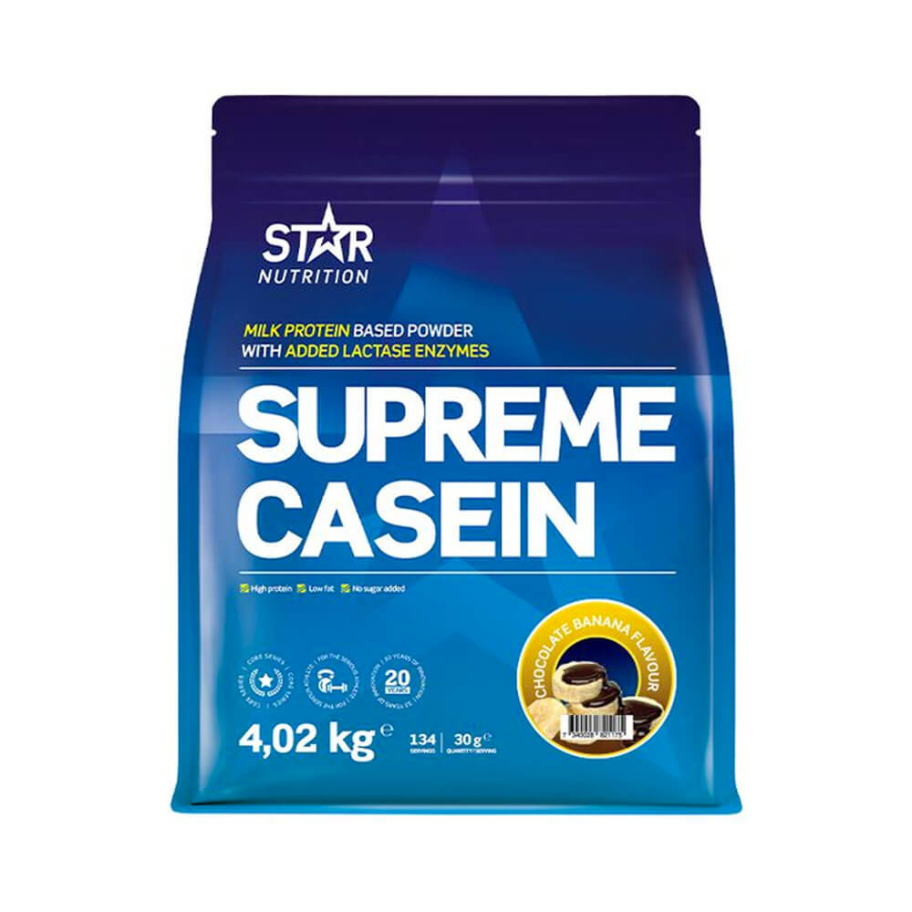Star Nutrition Supreme Casein, 4020 g i gruppen Kosttillskott & Livsmedel / Proteinpulver / Kaseinprotein hos Tillskottsbolaget (STAR7679)