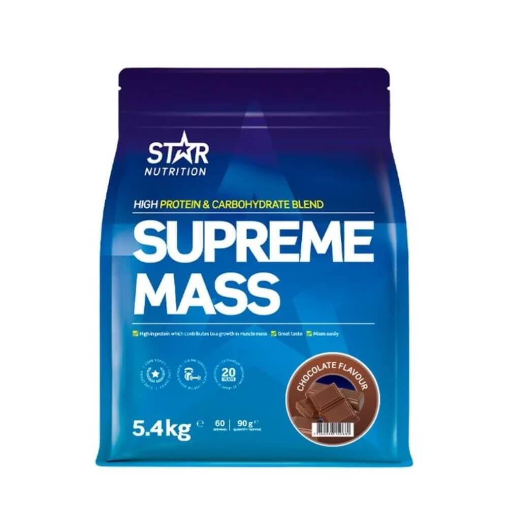 Star Nutrition Supreme Mass, 5400 g i gruppen Tema / Svenskt kosttillskott hos Tillskottsbolaget (STAR9455)