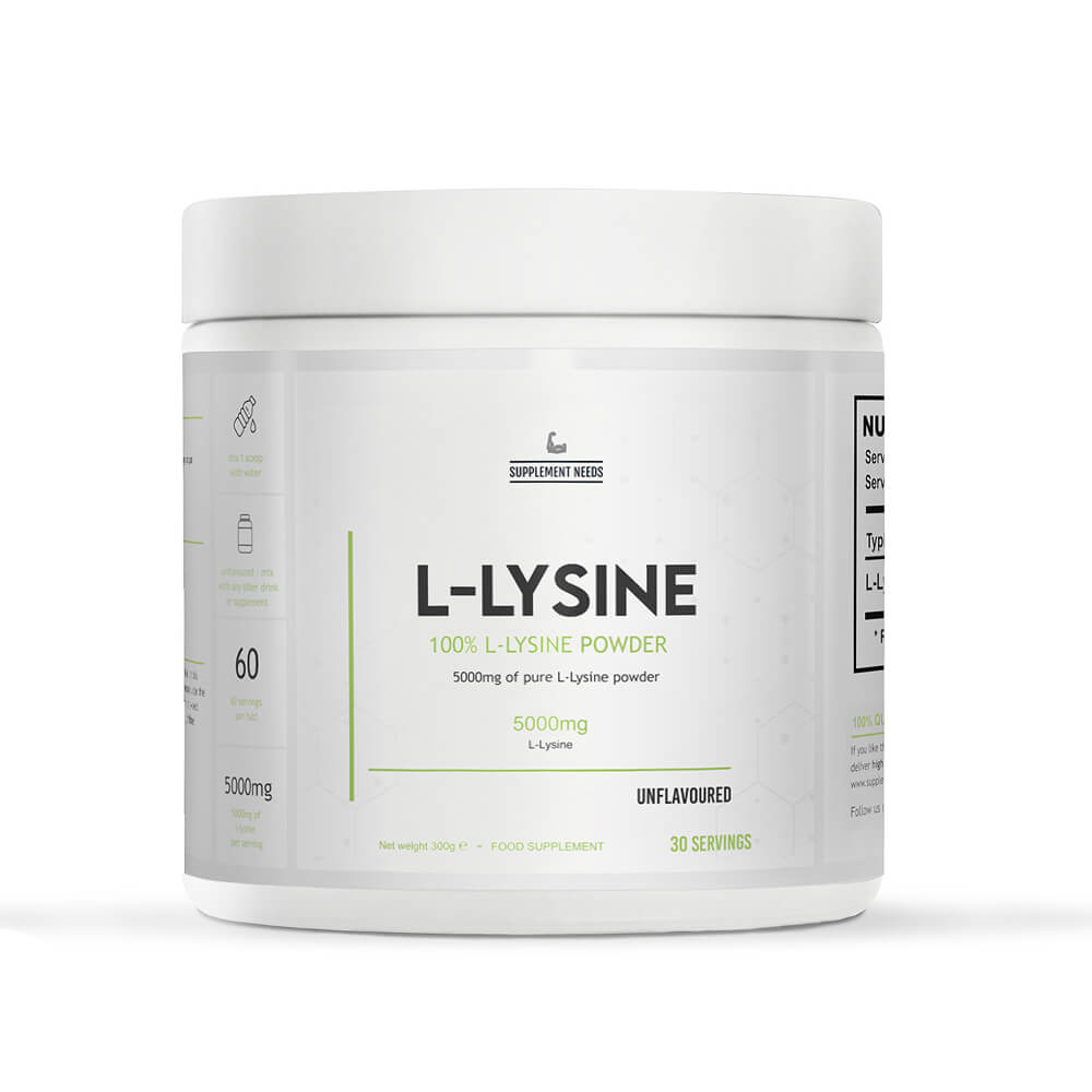 Supplement Needs L-Lysine, 300 g i gruppen Kosttillskott & Livsmedel / Aminosyror / Lysin hos Tillskottsbolaget (SUPPNEEDS6842)
