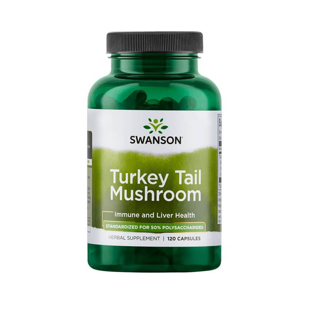 Swanson Turkey Tail Mushroom, 120 caps i gruppen Kosttillskott & Livsmedel / Hlsokost / Antioxidanter hos Tillskottsbolaget (SWANSON6746)