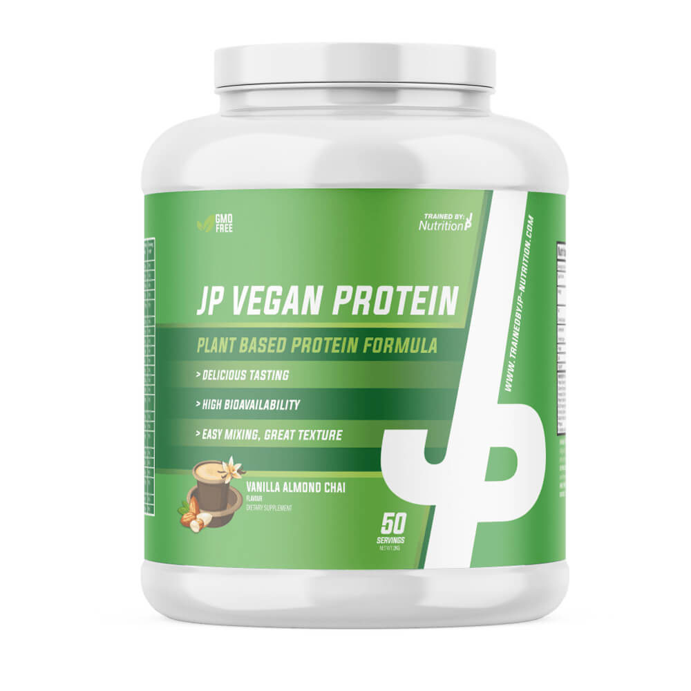 Trained By JP Vegan Protein, 2 kg i gruppen Kosttillskott & Livsmedel / Proteinpulver / Laktosfritt Protein hos Tillskottsbolaget (TBJP9582)
