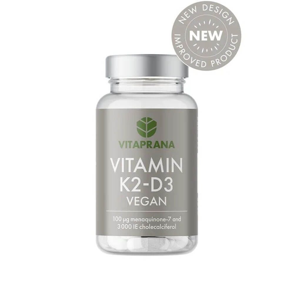 Vitaprana Vitamin K2-D3 Vegan, 110 caps i gruppen Kosttillskott & Livsmedel / Vitaminer / Vitamin K2 + D3 hos Tillskottsbolaget (VITAPRANA62184)