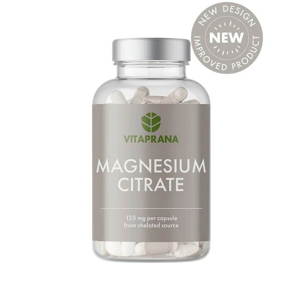 Vitaprana Magnesium Citrate, 125 mg, 100 caps i gruppen Kosttillskott & Livsmedel / Mineraler / Magnesium hos Tillskottsbolaget (VITAPRANA6785)