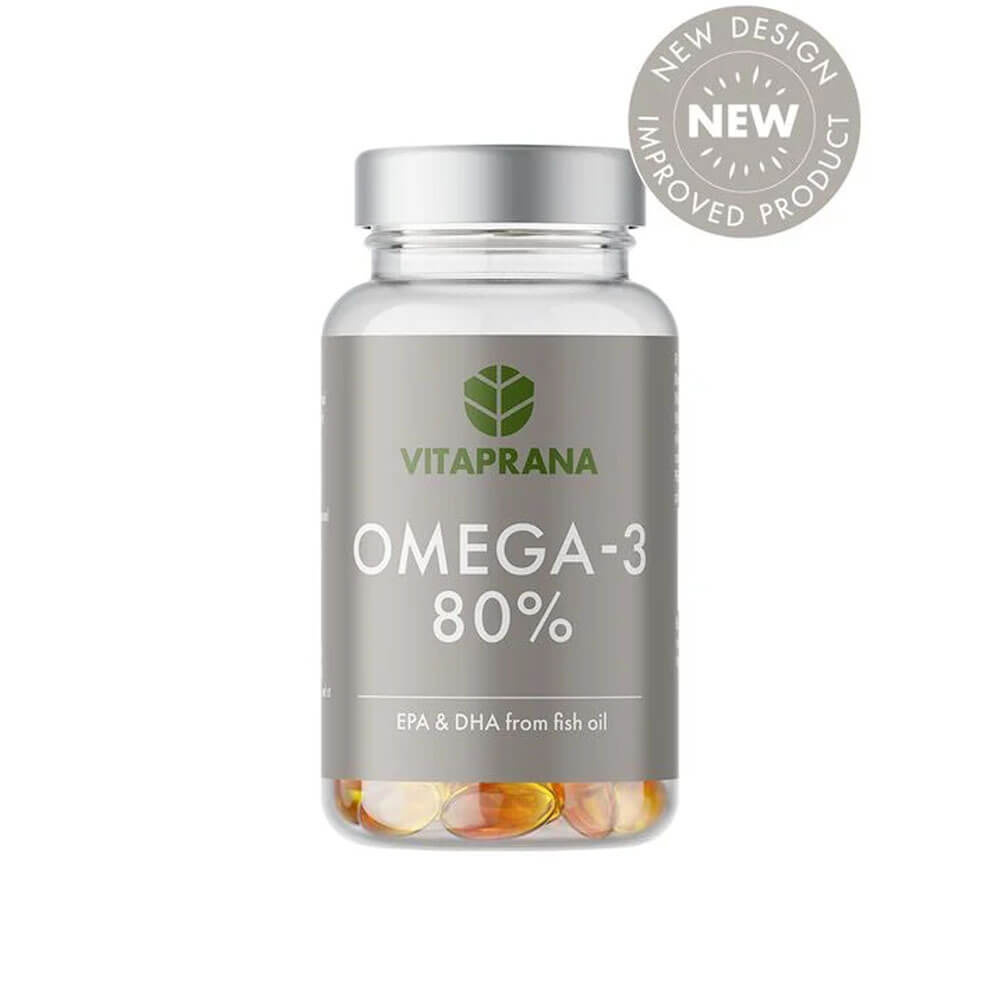 Vitaprana Omega-3 80%, 95 caps i gruppen Kosttillskott & Livsmedel / Omega-3 & Fettsyror / Omega-3 hos Tillskottsbolaget (VITAPRANA7546)