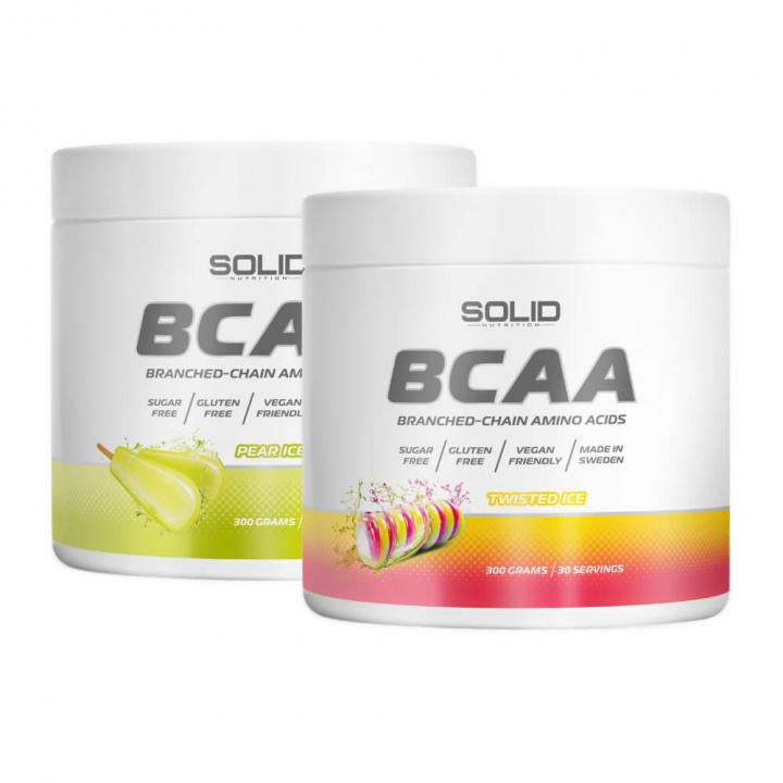 2 x SOLID Nutrition BCAA, 300 g i gruppen Kosttillskott & Livsmedel / Aminosyror / BCAA hos Tillskottsbolaget (2SOLIDBCAA)