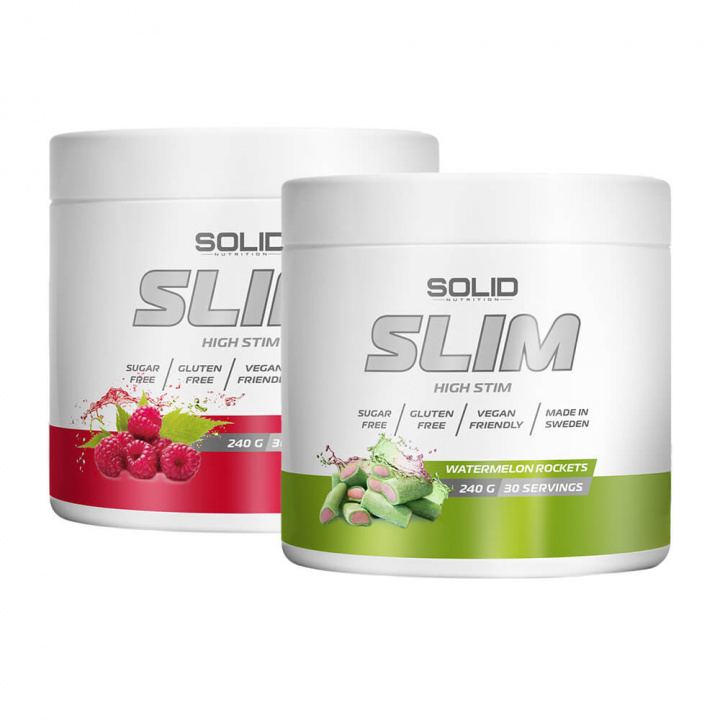 2 x SOLID Nutrition SLIM, 240 g i gruppen Kosttillskott & Livsmedel / Viktminskning / Fettförbrännare hos Tillskottsbolaget (2SOLIDSLIM)