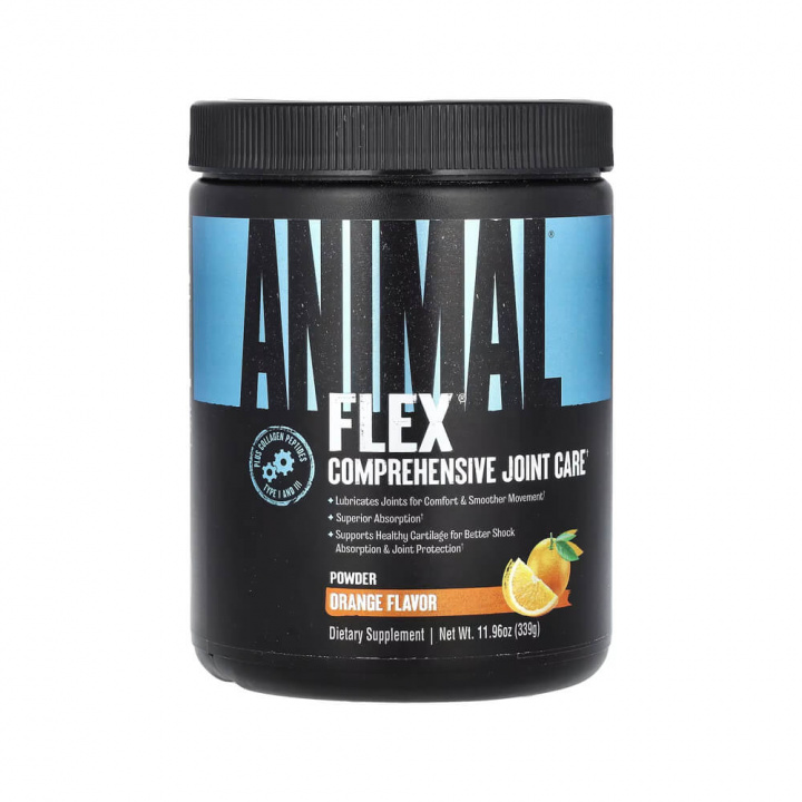 Universal Nutrition Animal Flex Powder, 30 serv. (Orange) i gruppen Shoppa efter Tema / Kosttillskott för kvinnor hos Tillskottsbolaget (ANIMAL853-1)