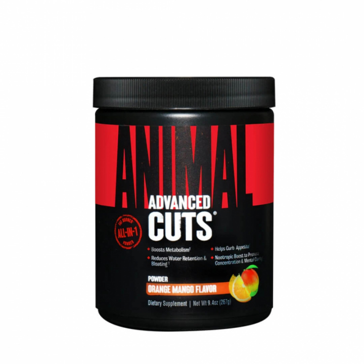 Universal Nutrition Animal Cuts Powder, 248 g (Orange Mango) i gruppen Kosttillskott & Livsmedel / Viktminskning / Fettförbrännare hos Tillskottsbolaget (ANIMAL8643-2)